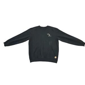 The Rigging Box, Inc. Mens Blue Carhartt Sweatshirt Large Original Fit Sweater